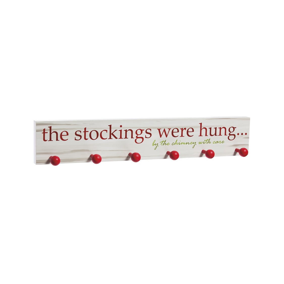 The Stockings Were Hung Wooden Mantel Sign