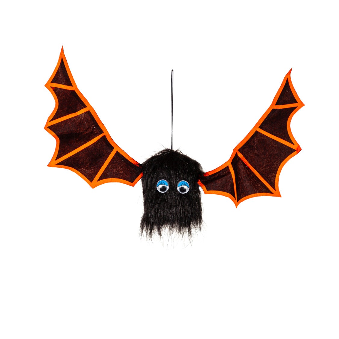Orange Animated Bat With Sound Hanging Décor