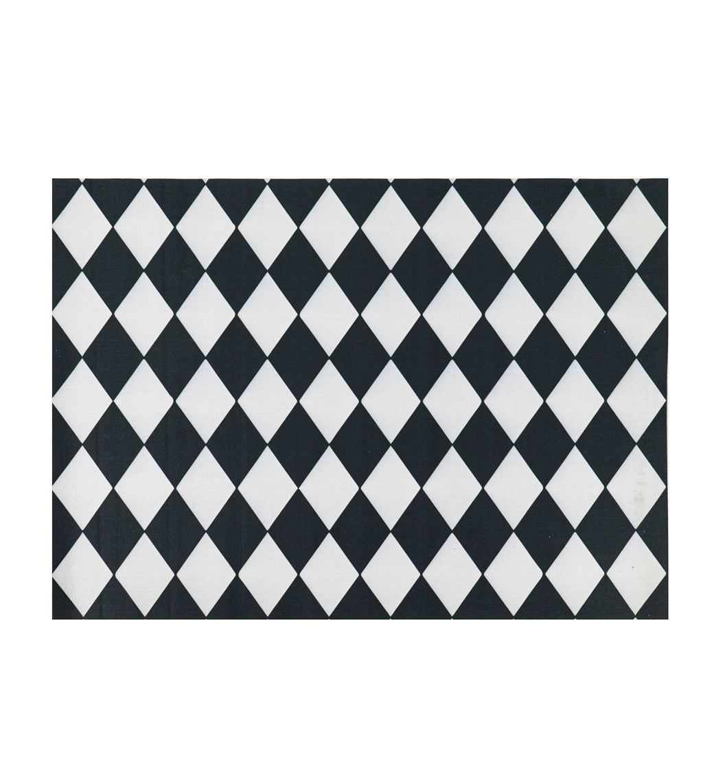 Diamond Black and White Layering Mat