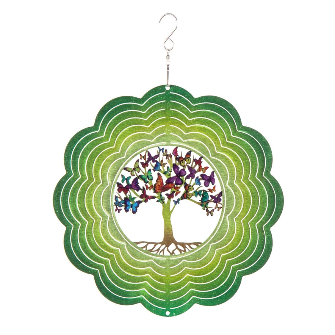 Optical Illusion Tree of Life Hanging Spinner
