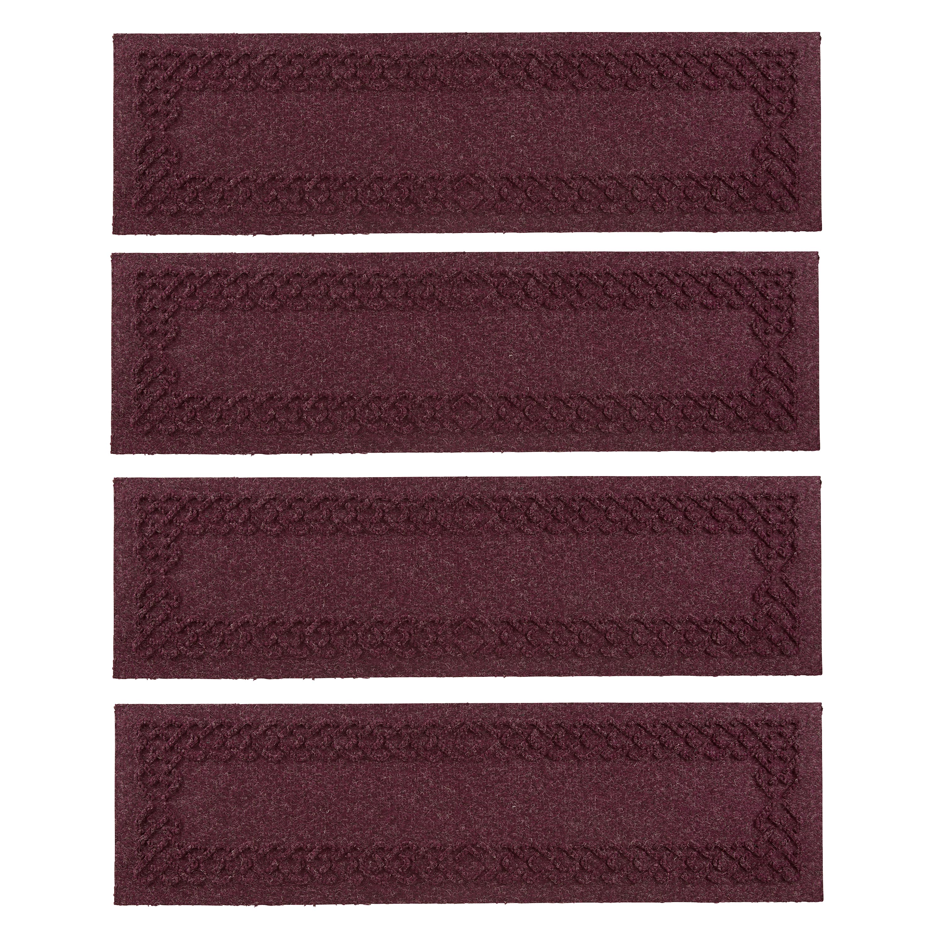 Image of Waterhog Cable Weave Stair Tread Mats, Set of 4