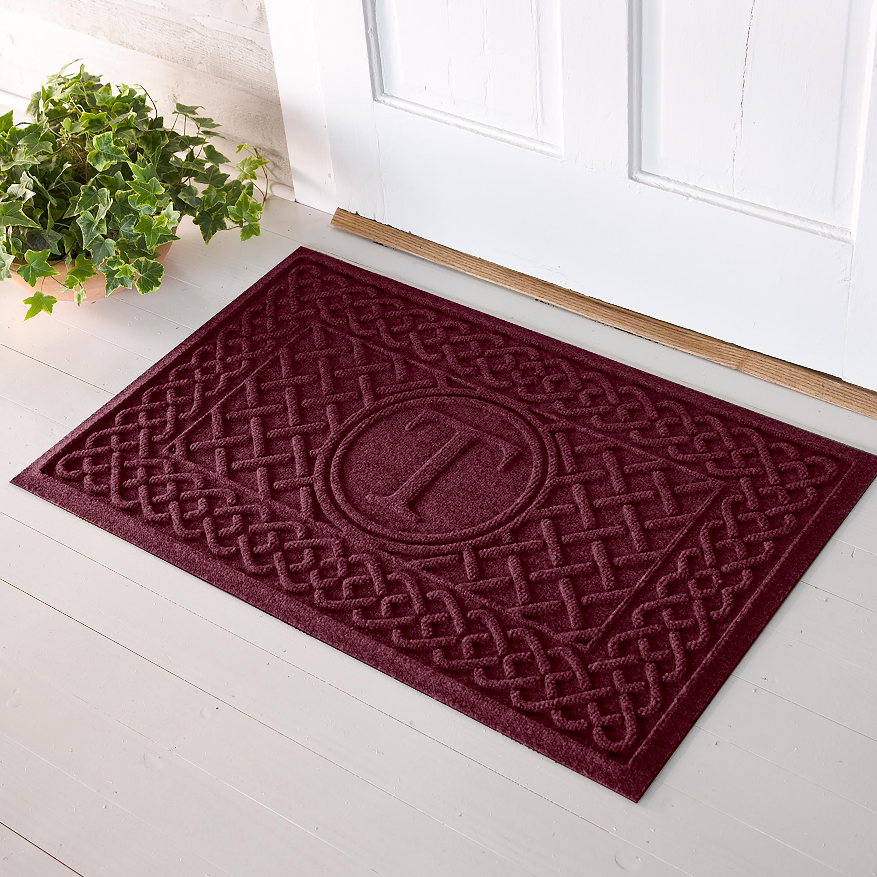 Image of Waterhog Cable Weave Doormat with Single Initial, 2' x 3'