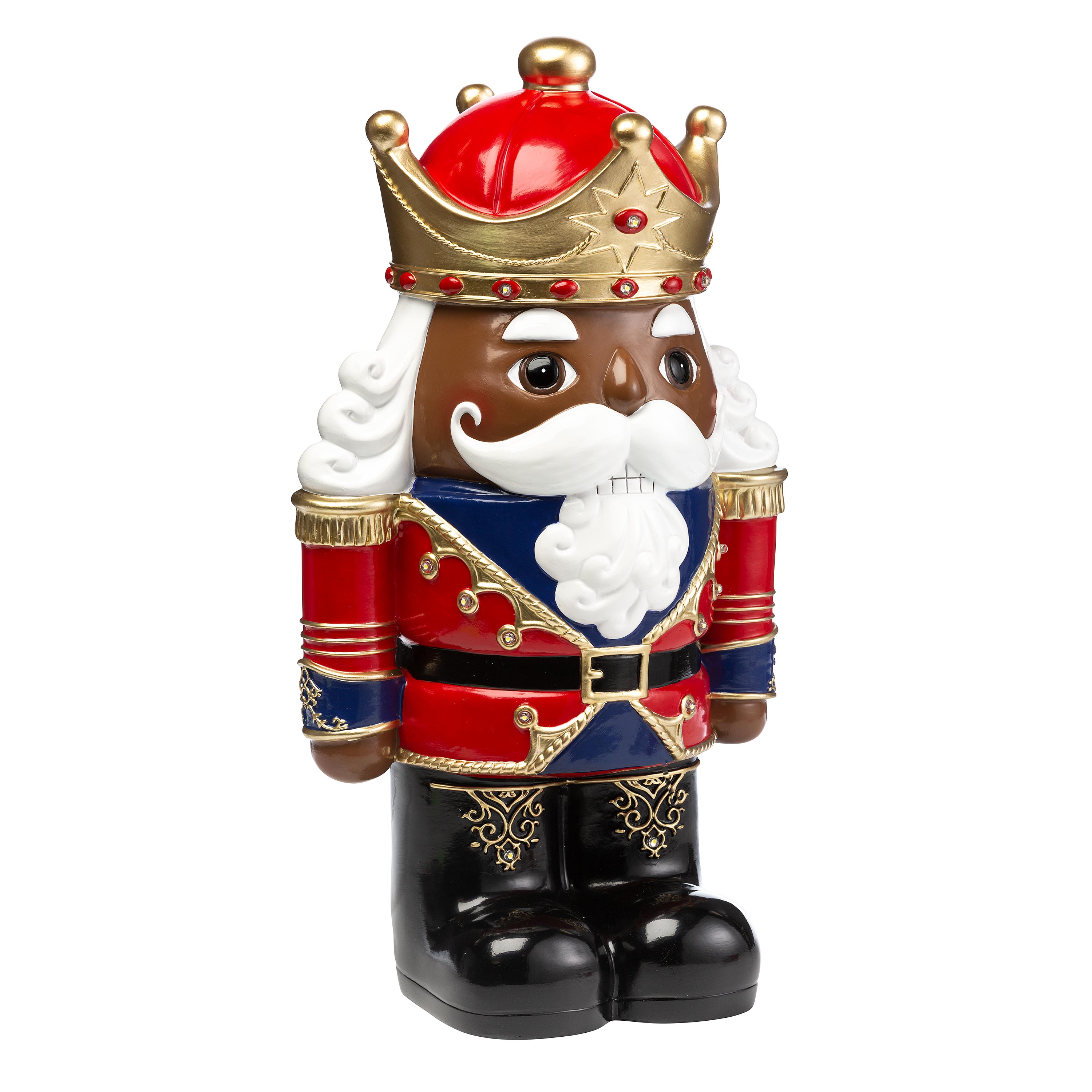 Indoor/Outdoor Lighted Nutcracker Shorty Statue