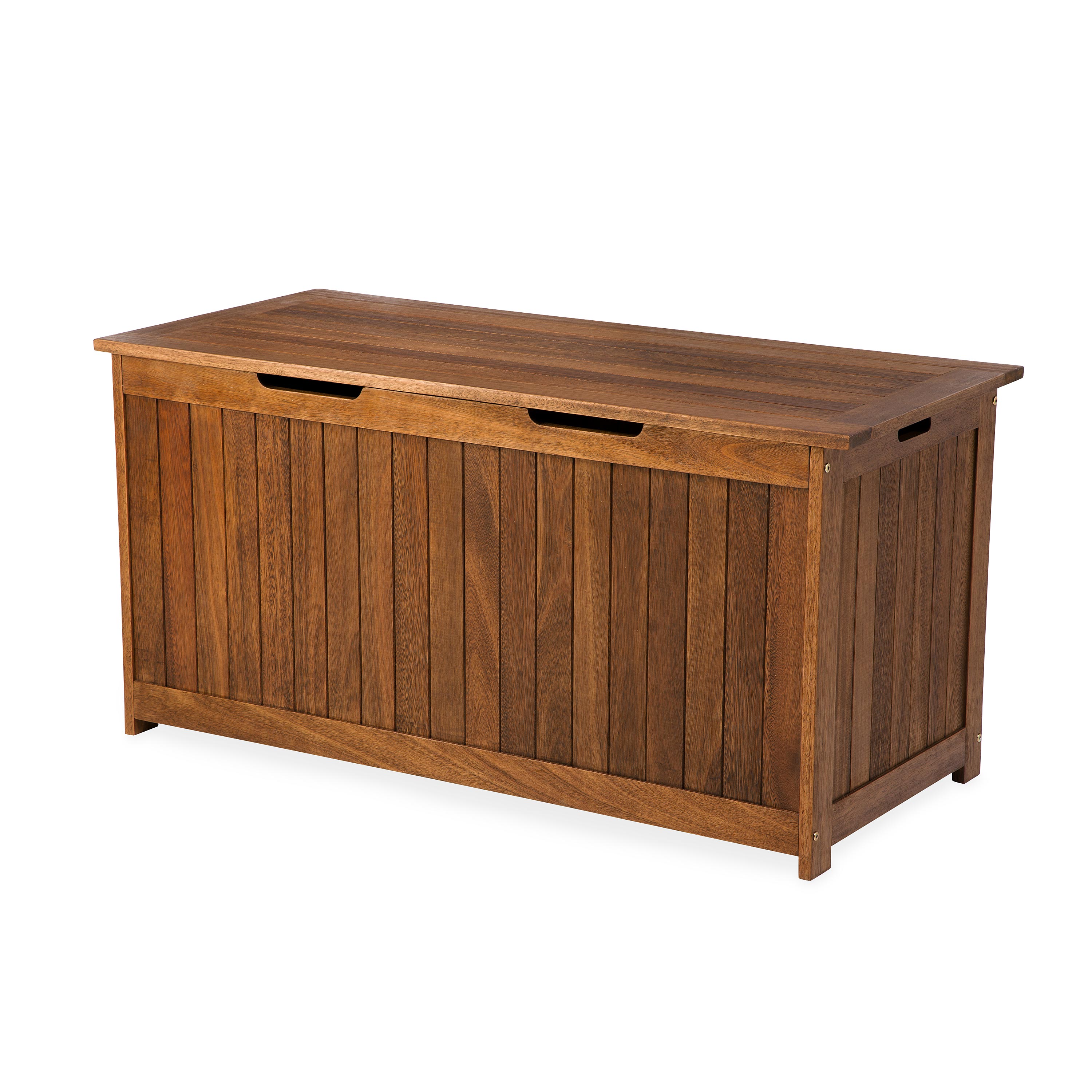 Eucalyptus Wood Storage Box, Lancaster Outdoor Furniture Collection