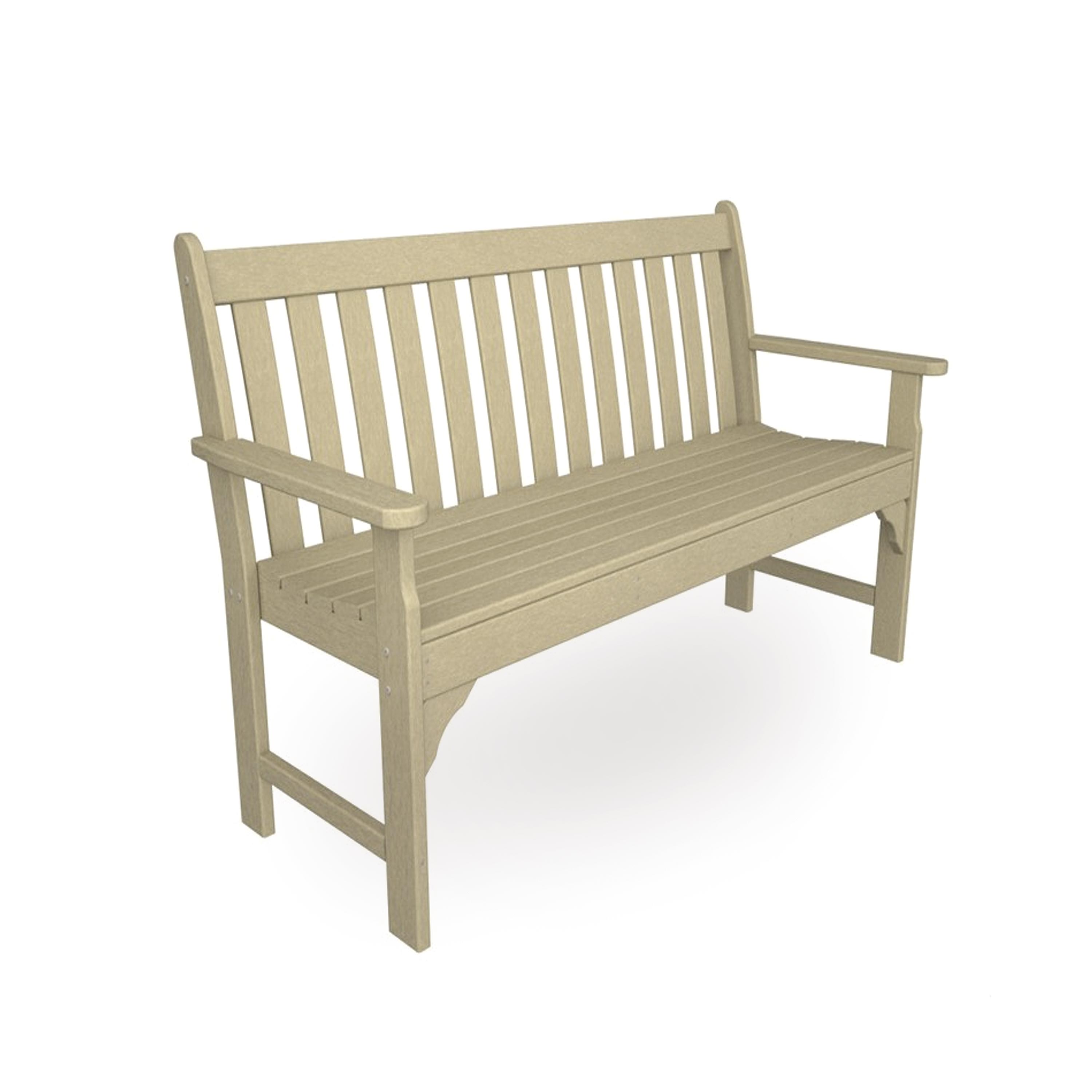5' Poly-Wood Vineyard Outdoor Bench, in Sand