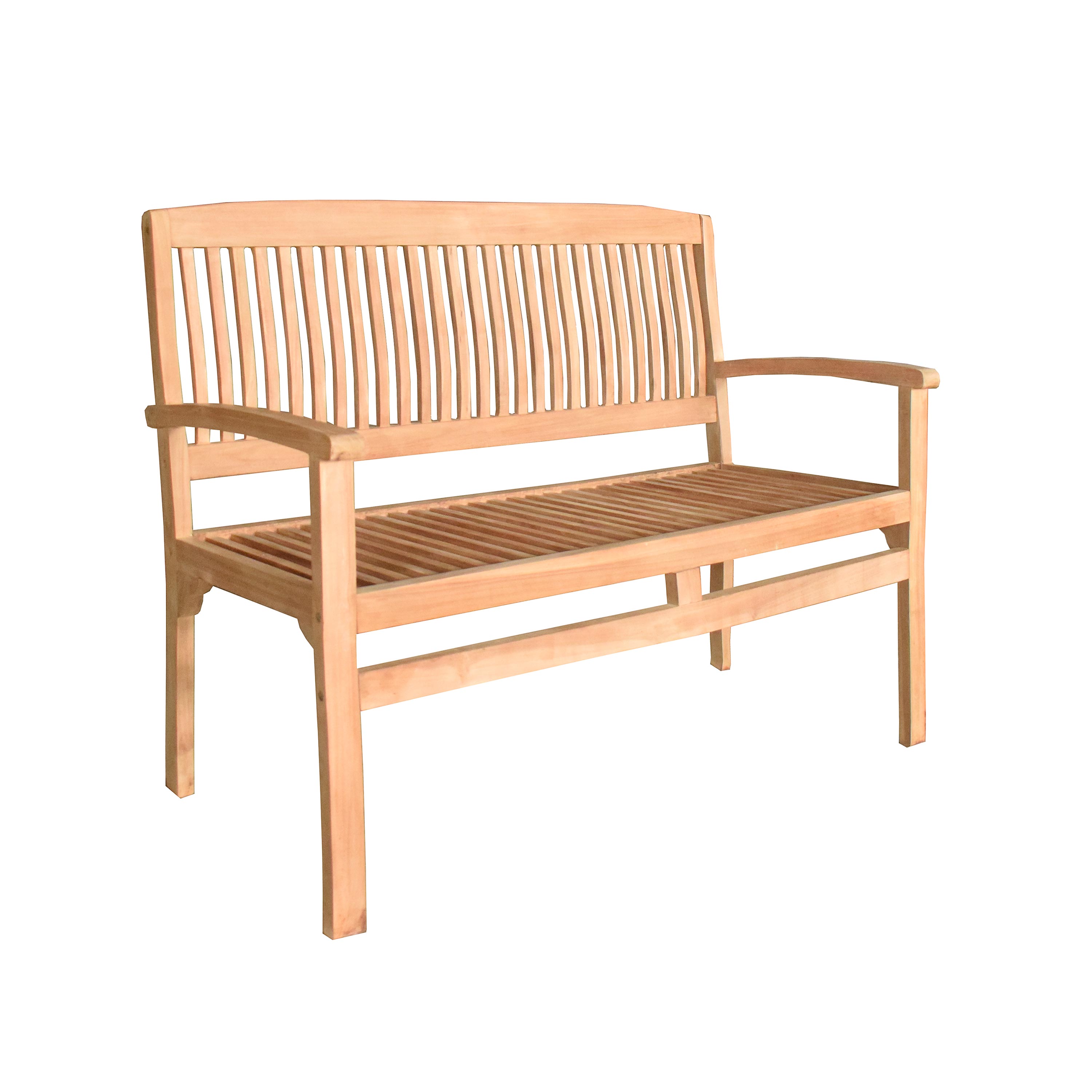 Teak Bench With Arm Rests