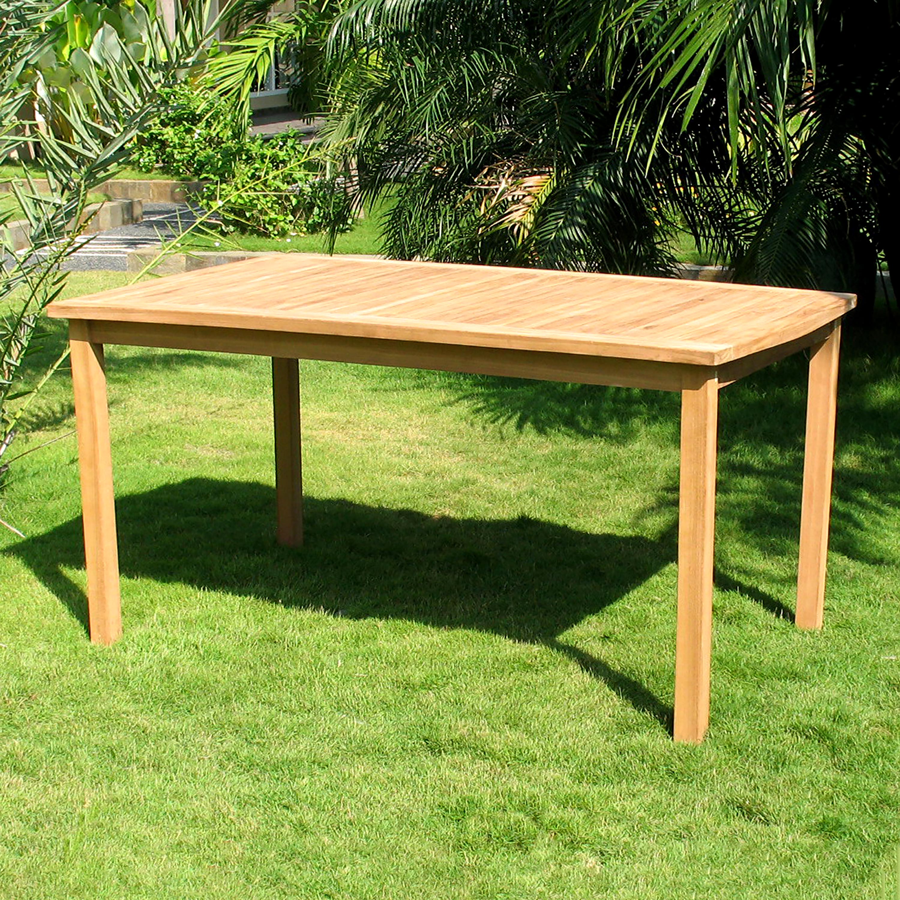 Customer Favorite Rectangular Teak Dining Table Accuweather Shop
