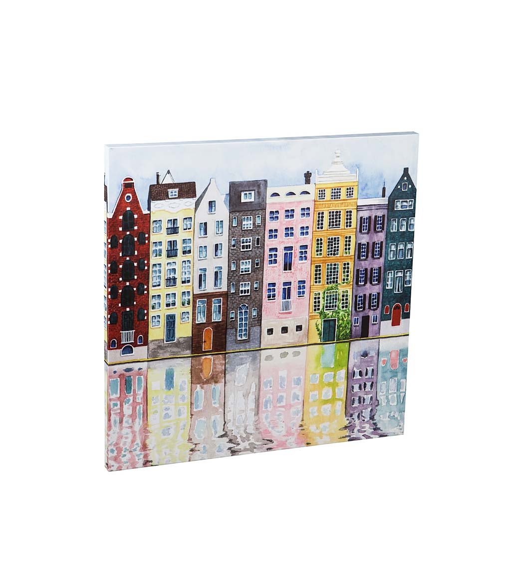 Colorful Neighborhood Indoor Wall Canvas Artwork