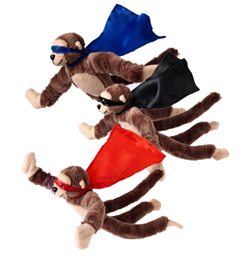 Flying Flingshot Plush Howling Monkeys, Set of Three