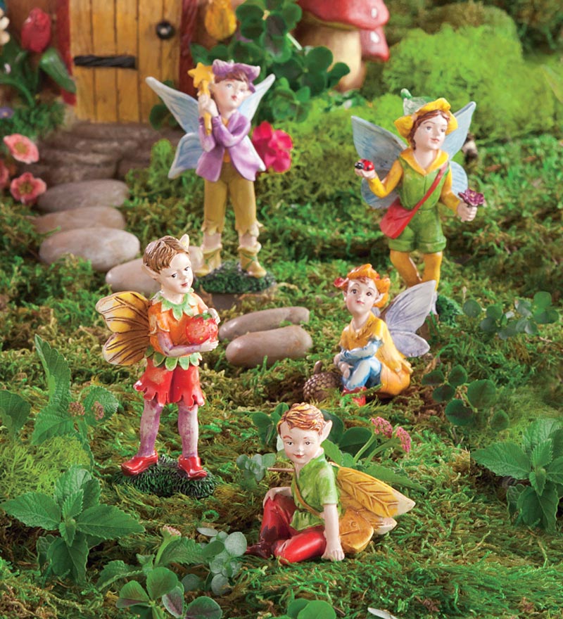 Nature-Themed Fairies, Set of Five