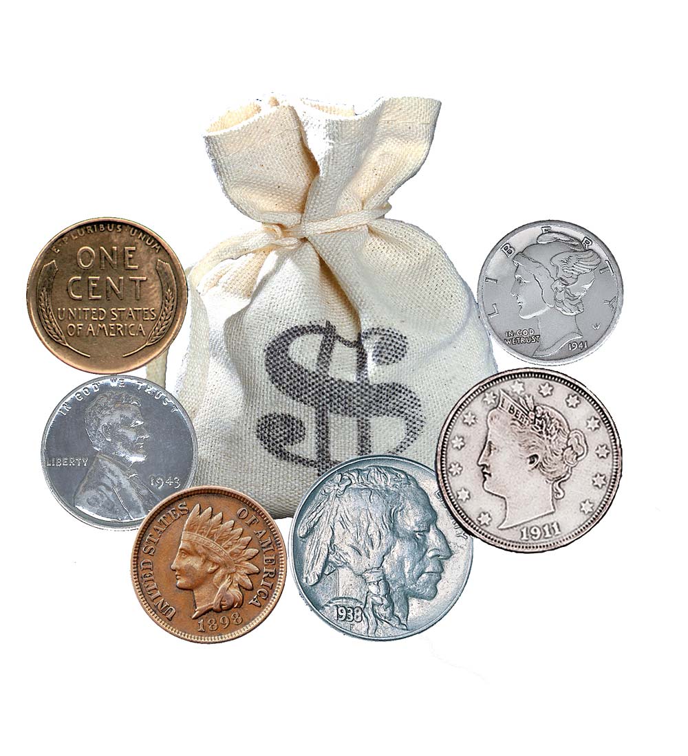 Bankers Bag of Old Rare Coins-60 Coins
