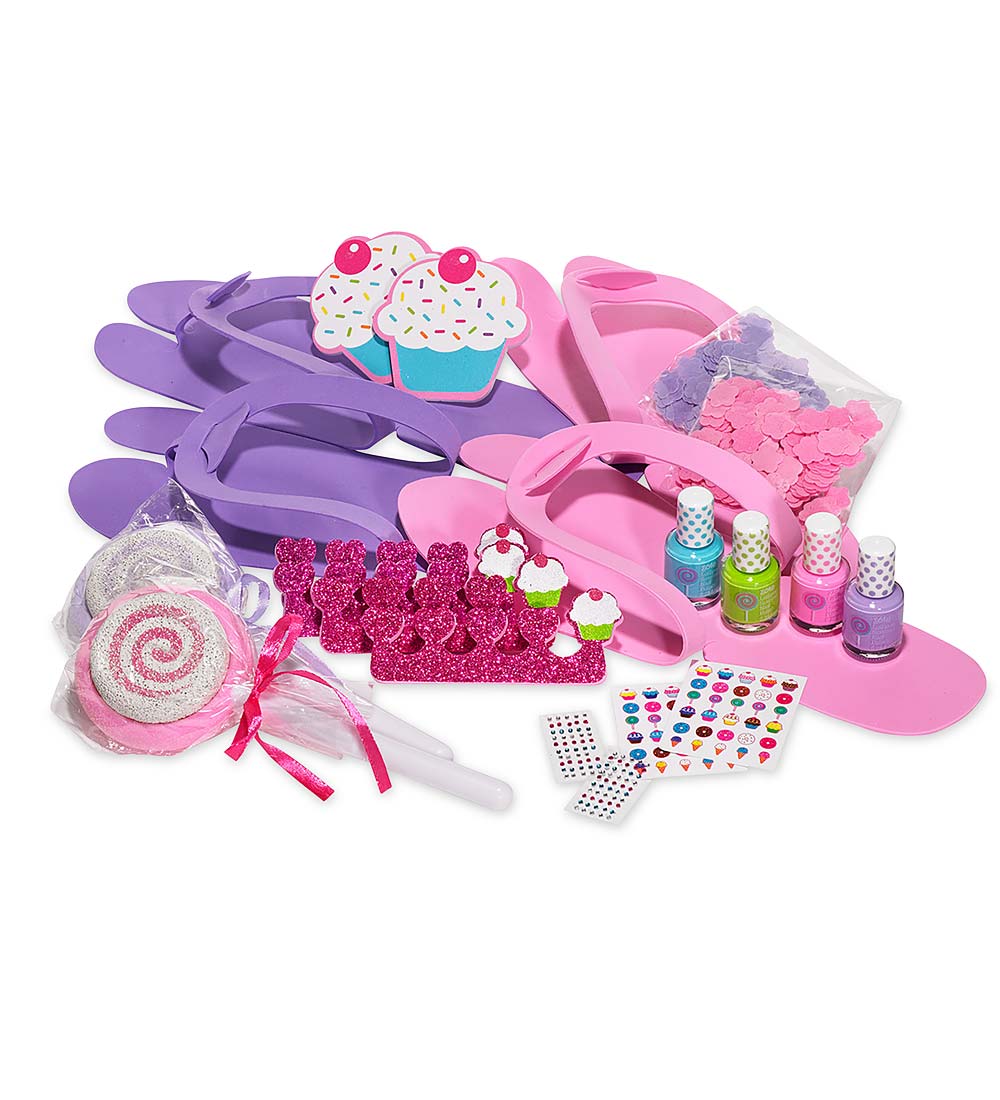 Pedi Party Kids' Pedicure Kit with Slippers eBay