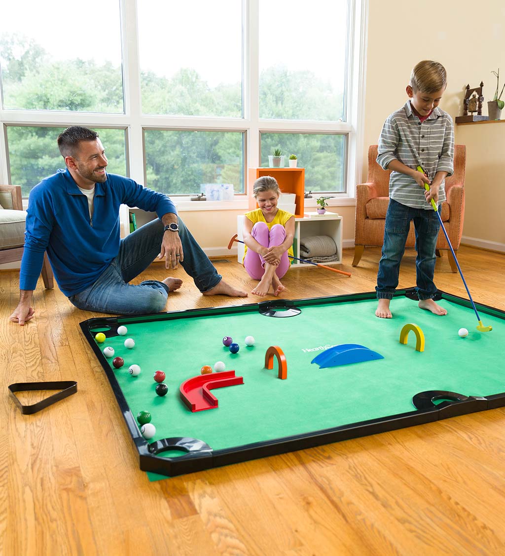 Golf Pool Indoor Family Game and Wooden Accessories Set