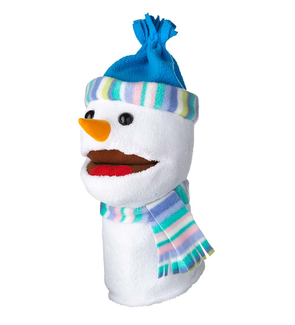 Singing Snowman Hand Puppet, Set of Two