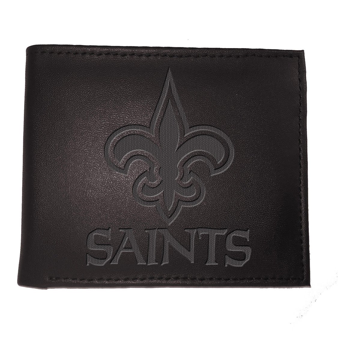 New Orleans Saints Bi-Fold Leather Wallet