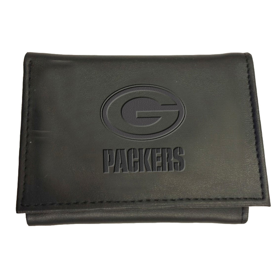 Green Bay Packers Tri Fold Leather Wallet