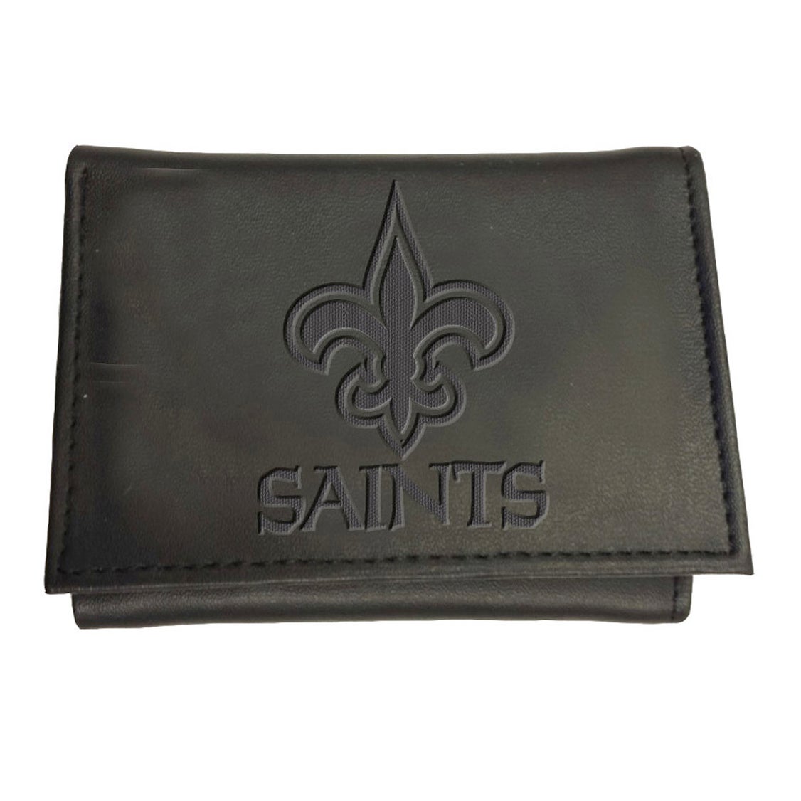 New Orleans Saints Tri-Fold Leather Wallet