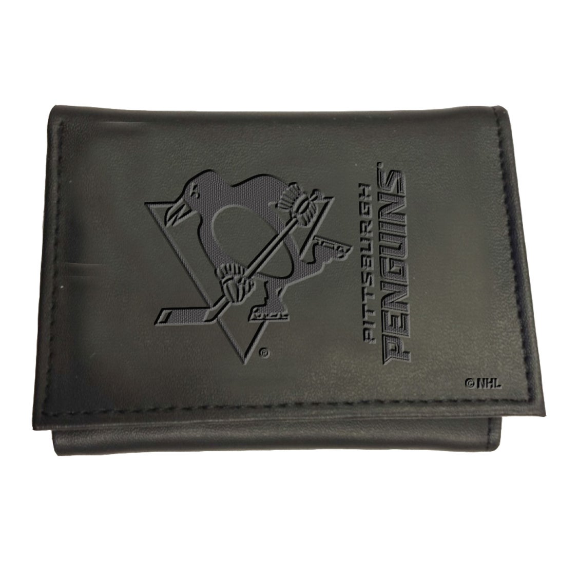 Pittsburgh Penguins Tri Fold Leather Wallet