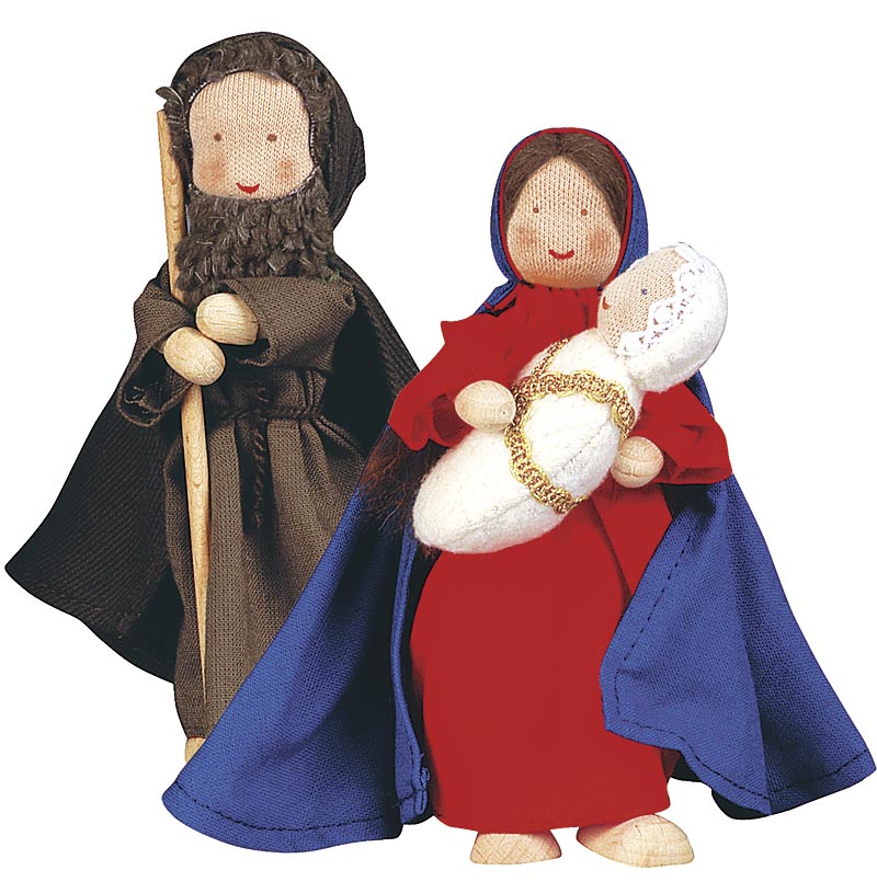 Three-Piece Nativity Dolls Set