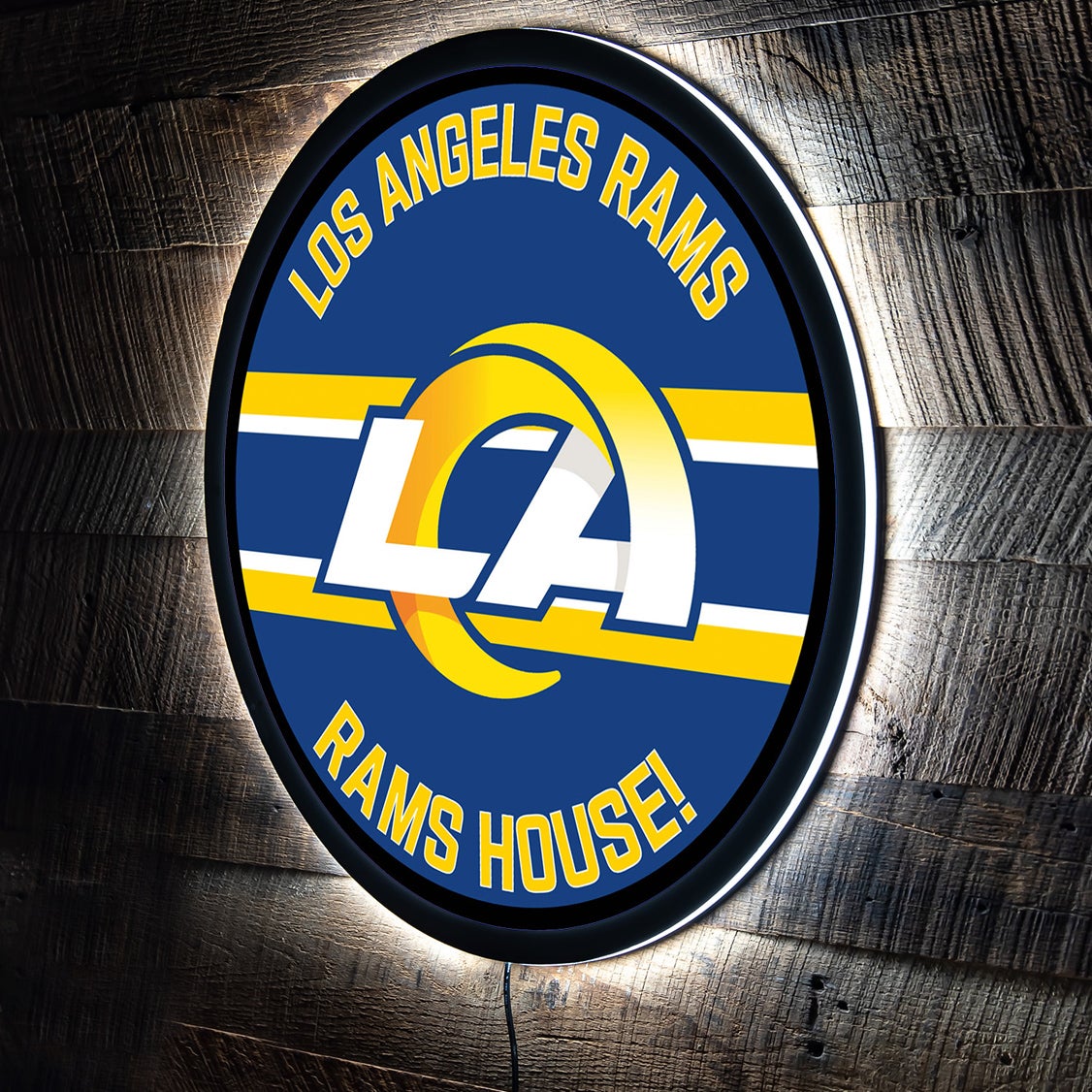 Los Angeles Rams LED Small Round Wall Decor