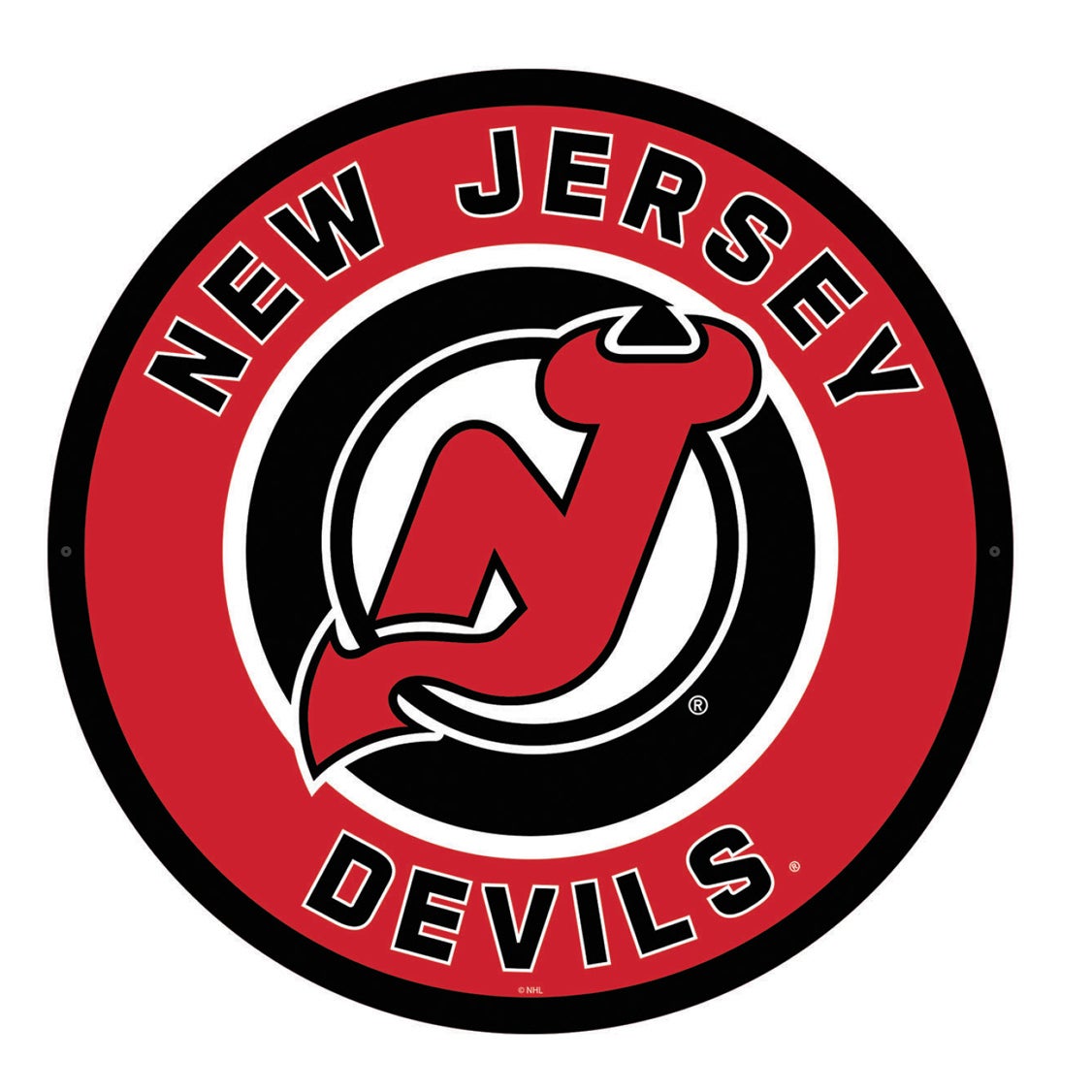 New Jersey Devils LED Round Wall Décor