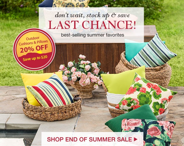 Last Chance to stock up and save! Shop End of Summer Sale