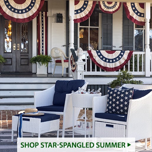 Image of Harbor Moon Chat Set, New Bunting. Shop Star-Spangled Summer
