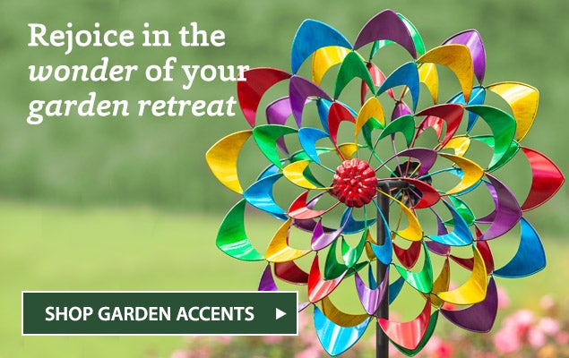 Image of Multicolor Zinnia Wind Spinner With Dual Rotors. Rejoice in the wonder of your garden retreat! - SHOP GARDEN ACCENTS