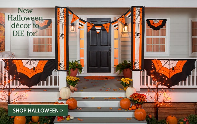 Image of Halloween Bunting. new Halloween décor to DIE for! SHOP HALLOWEEN