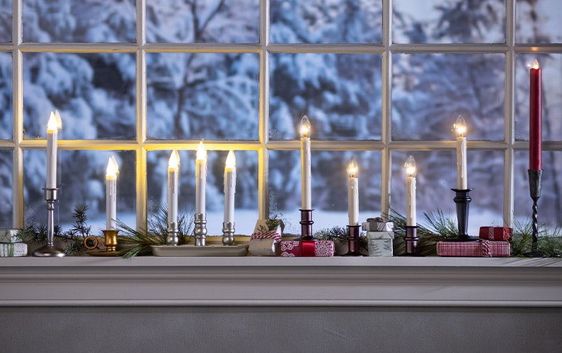 Image of Assorted Window Candles.