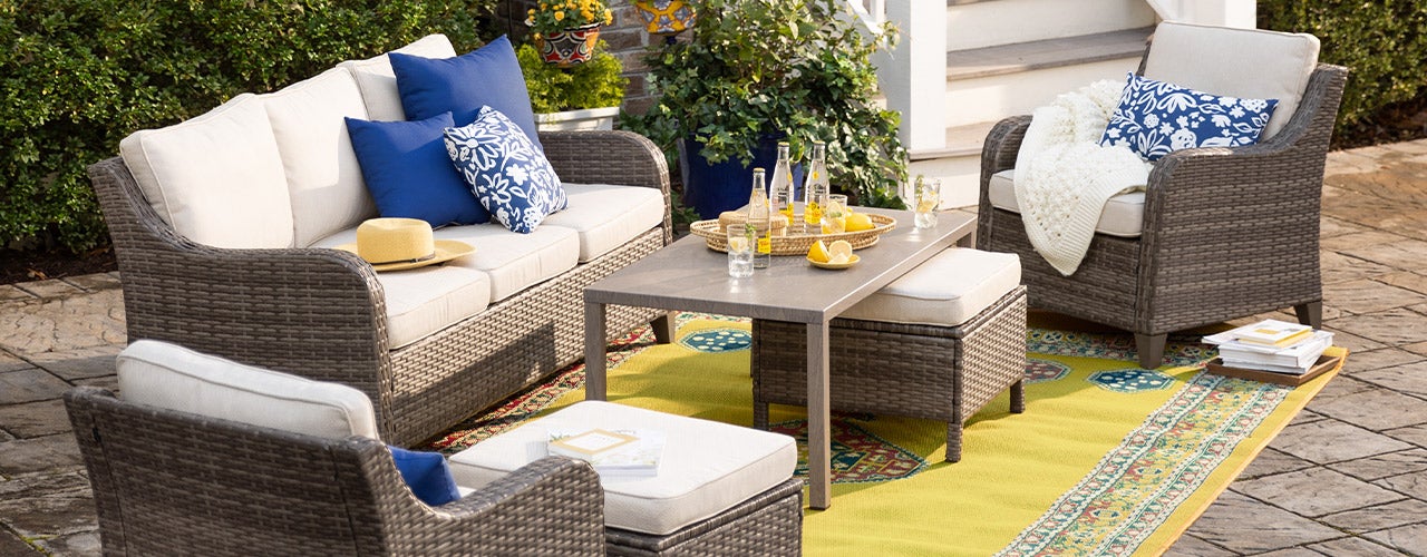 SHOP ALL OUTDOOR FURNITURE >