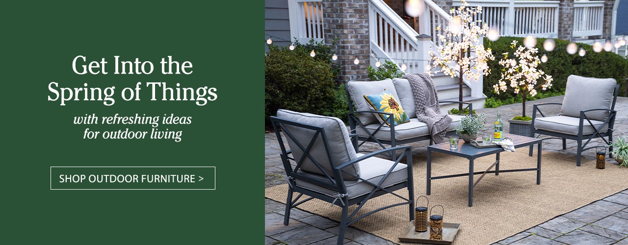 Get into the spring of things with refreshing ideas for outdoor living
Shop outdoor furniture >
