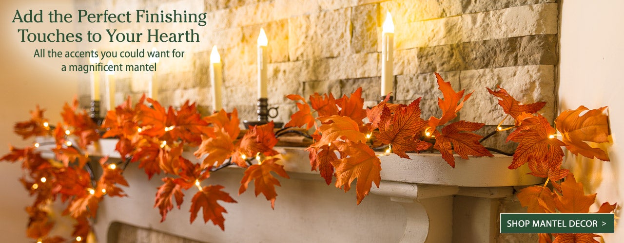 Add the perfect finishing touches to your hearth. Shop Mantel Decor.