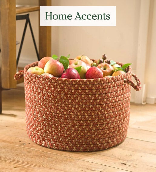 Image of Braided Polypro Roanoke Basket with Handles. Home Accents