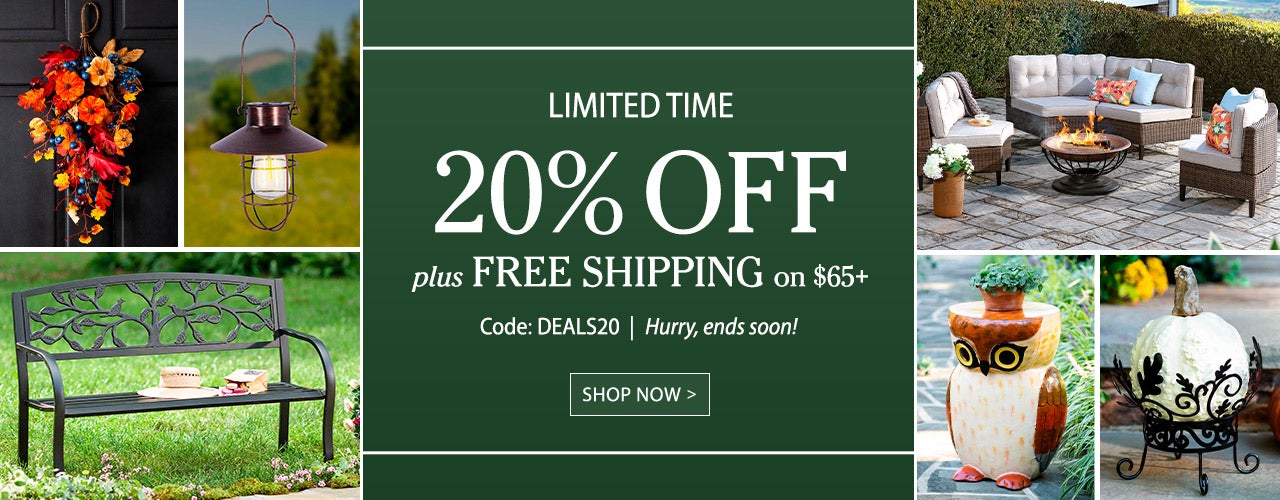 LIMITED TIME 20% OFF plus FREE SHIPPING on $65+ use code DEALS20 Hyrry ends soon! SHOP NOW