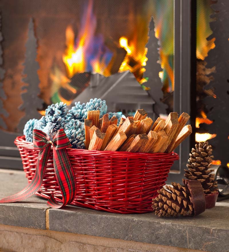 Fireside Gift Basket With Fire Starters