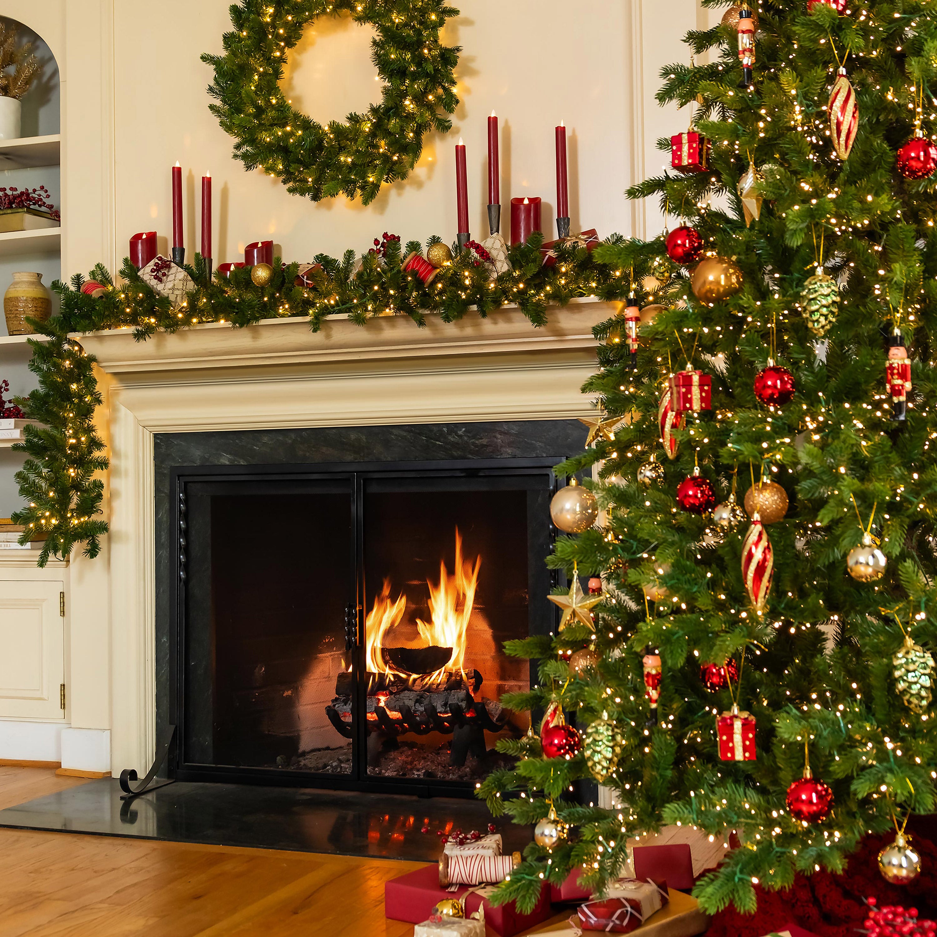7 3 Arlington Spruce Christmas Tree with Warm White LEDs