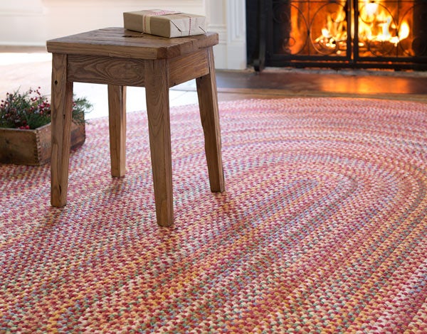 Red Braided Rhody Rug