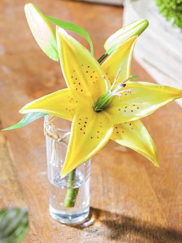 Looks Real Feels Real Stargazer Lilies, Set of 3