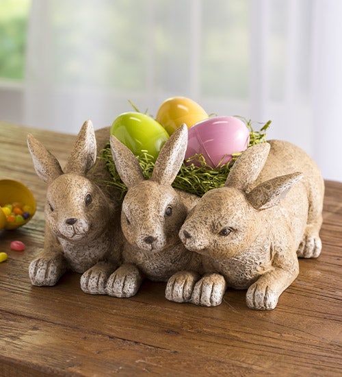 Bunny Triplets Planter