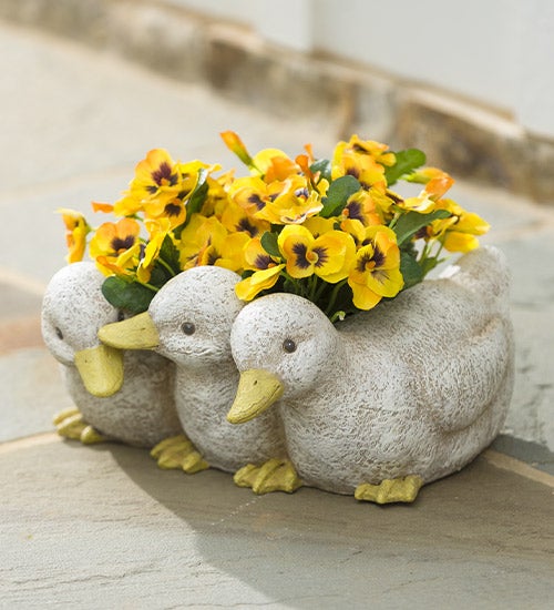 Duckling Triplets Planter