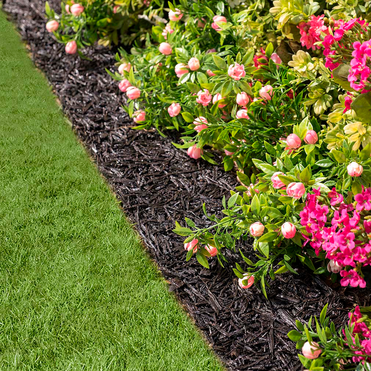 Permanent Mulch Recycled Rubber Border