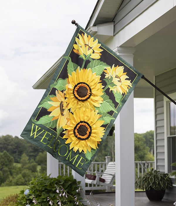 Sunflower Welcome Estate Flag