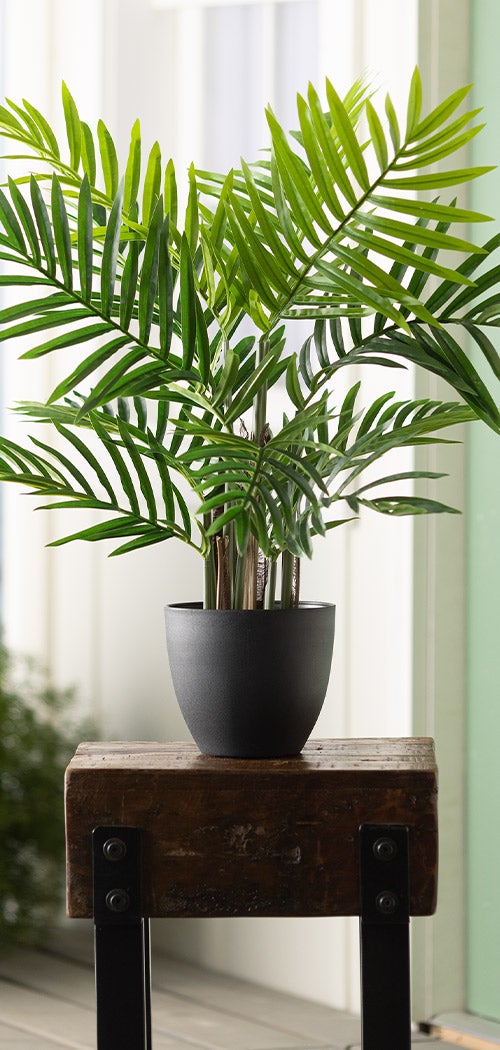 Faux Real Palm Tree Artificial Potted Plant