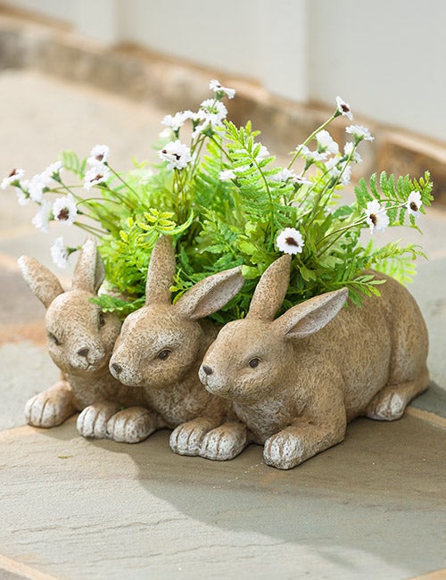 Bunny Triplets Planter