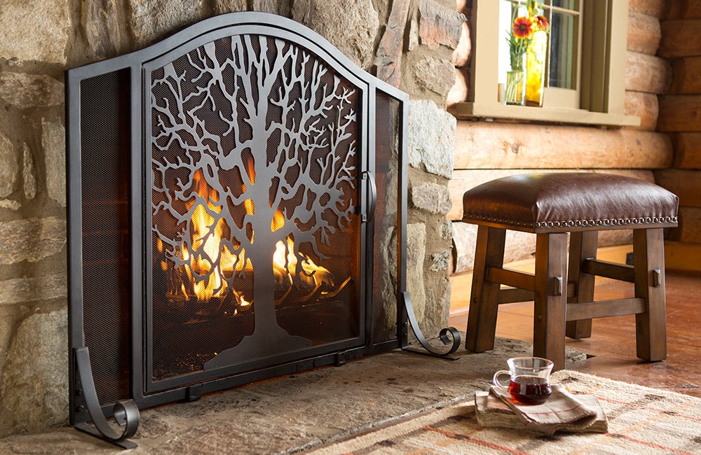 tree of life fire screen