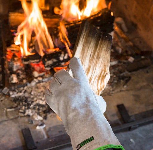 Long Heavy-Duty Fire-Resistant Safety Gloves