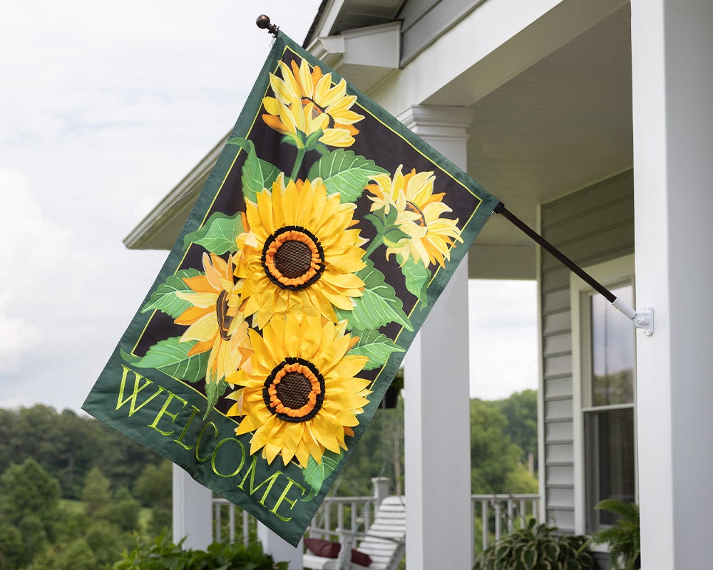 Sunflower Welcome Estate Flag