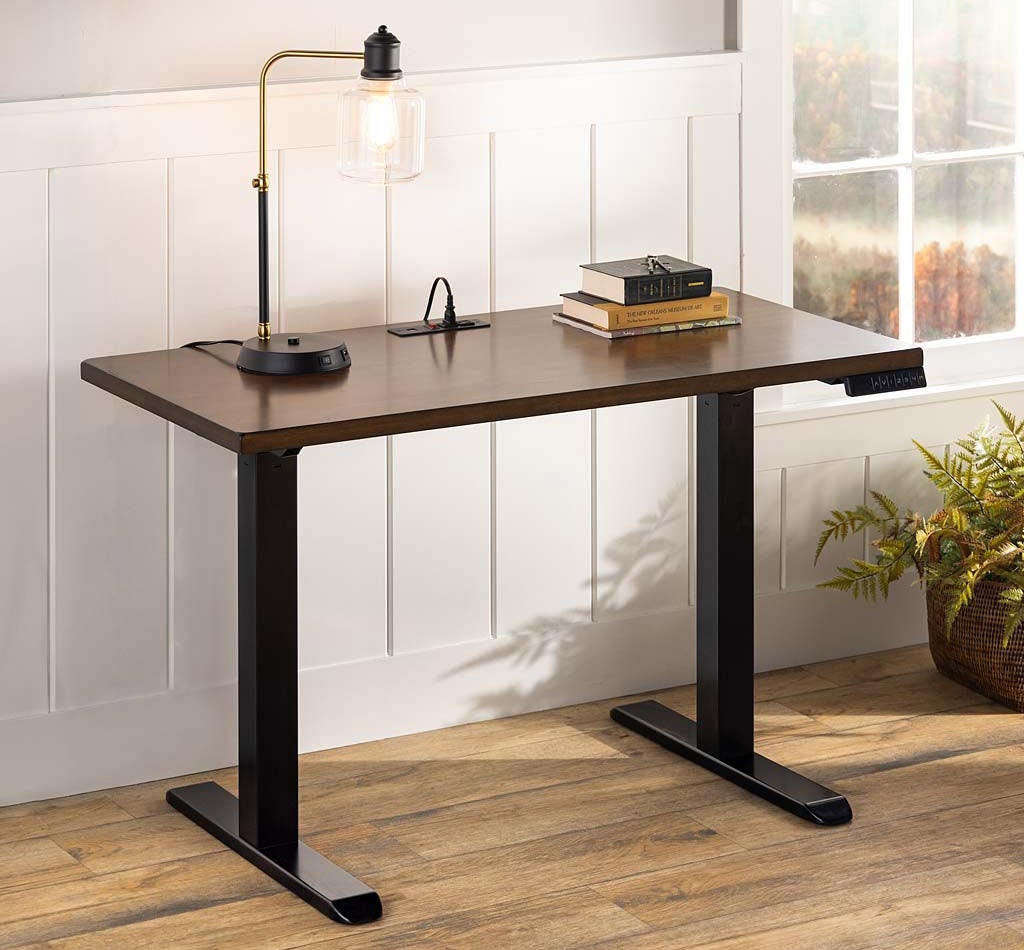 Adjustable Height Electric Desk with Power Station