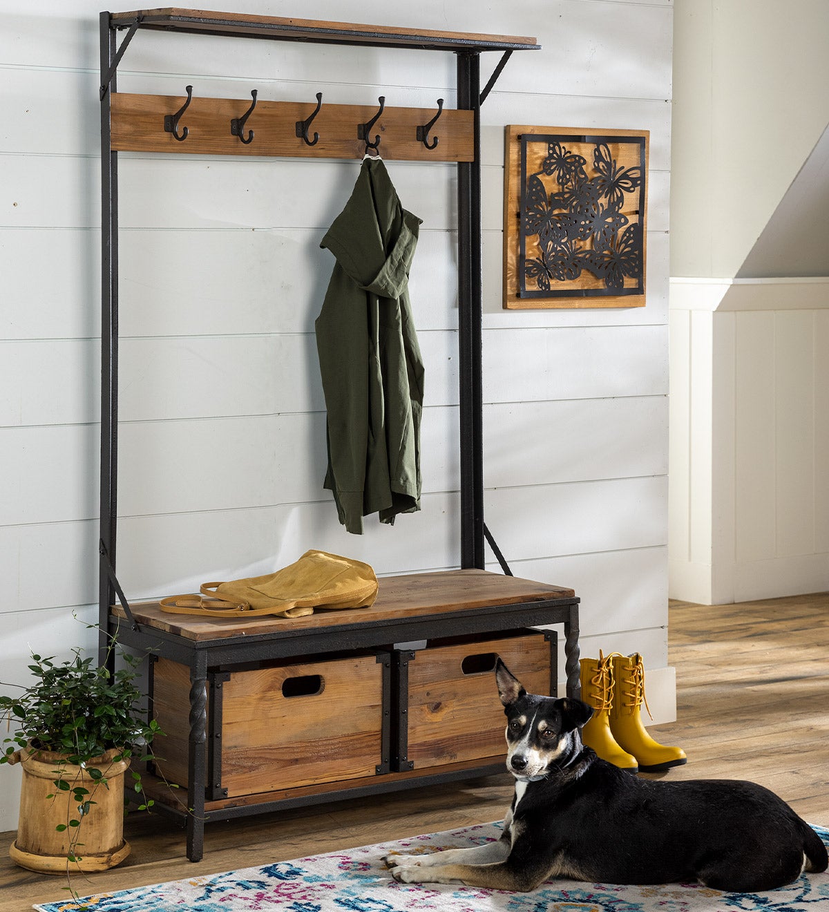 Deep Creek Coat Rack - Walnuts